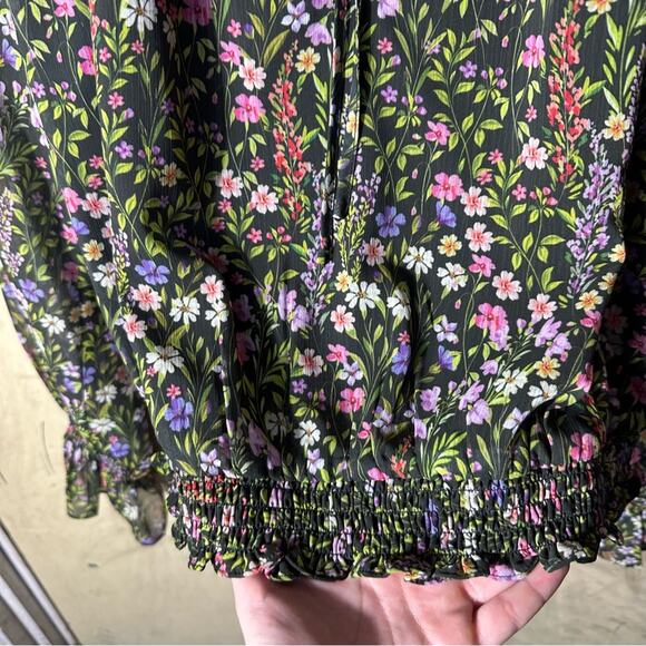 Amanda Uprichard Orleans Long Sleeve Top in Charmont Size Large - Picture 11 of 12